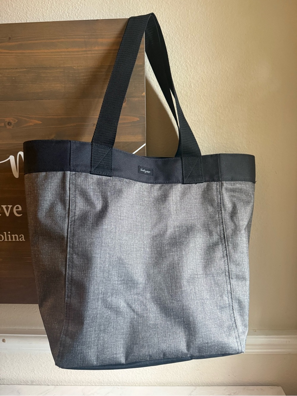 thirty-one Big Essential Gray and Black Tote Bag